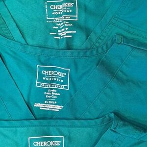 4 Sets Womens Scrubs Short Sleeve Xs To S